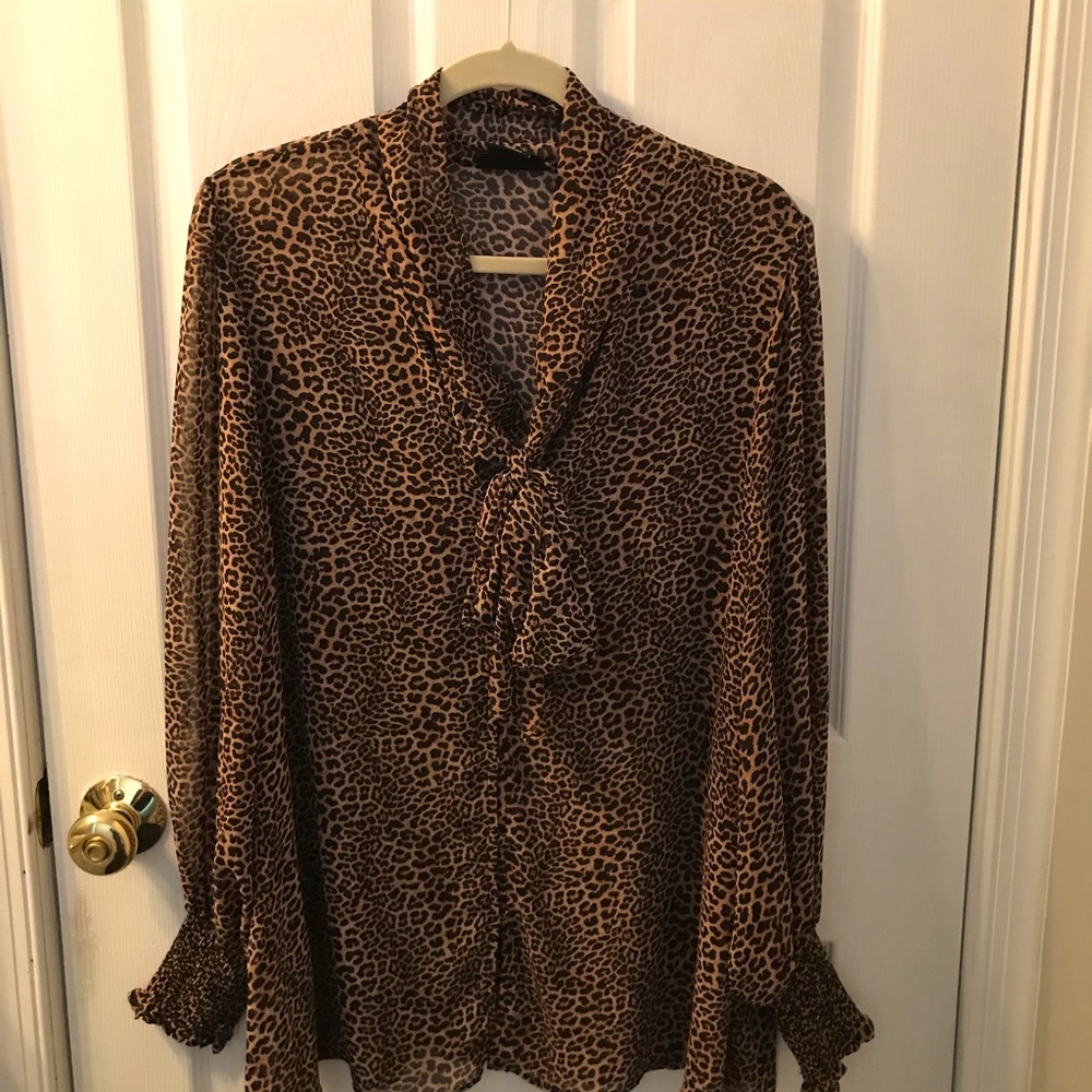 Leopard print blouse